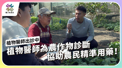 植物醫師為農作物診斷，協助農民精準用藥