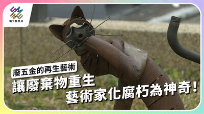 廢棄物脫胎換骨！素人藝術家如何化腐朽為神奇？